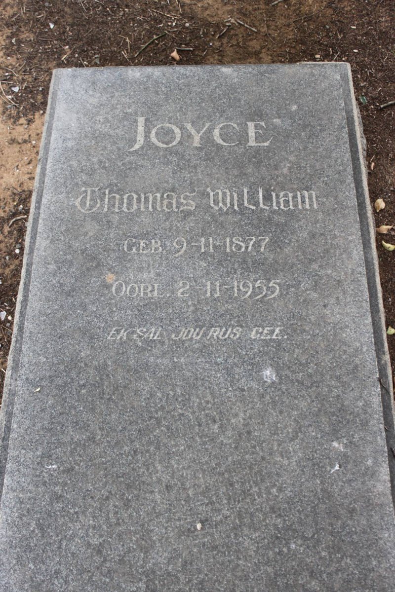 JOYCE Thomas William 1877-1955