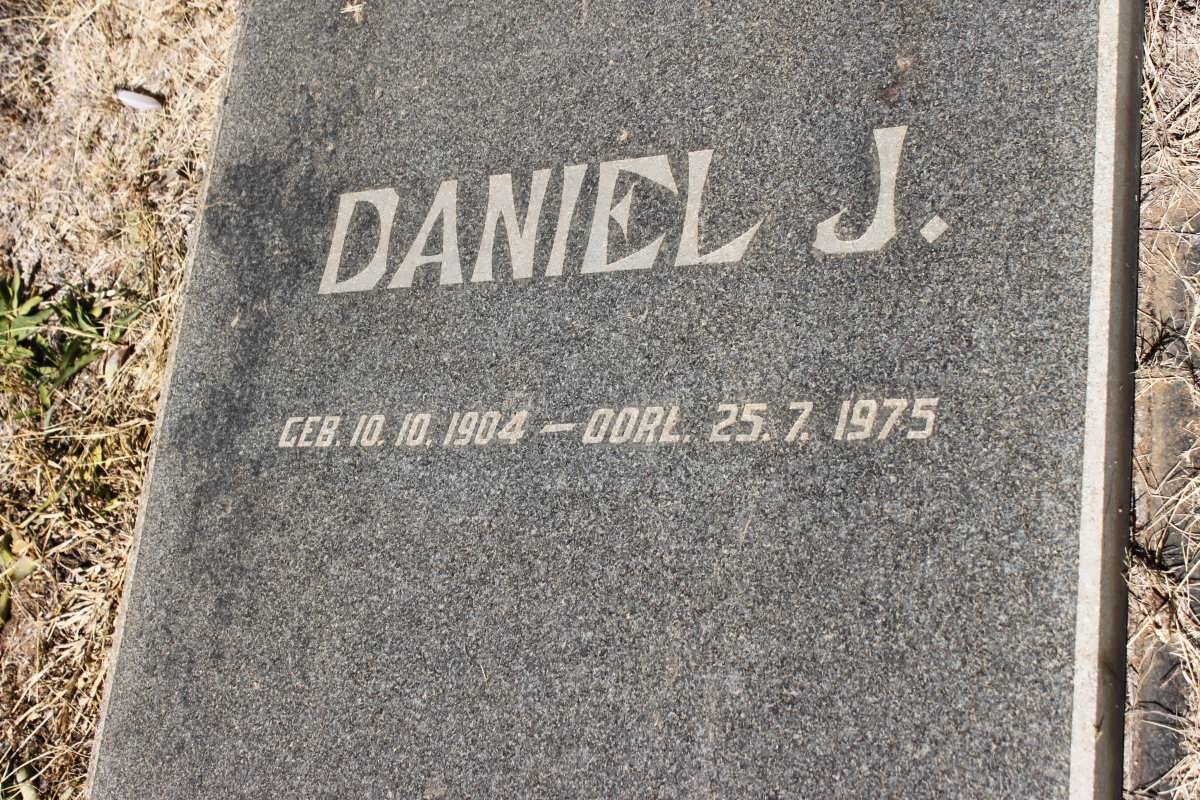 JORDAAN Daniel J. 1904-1975