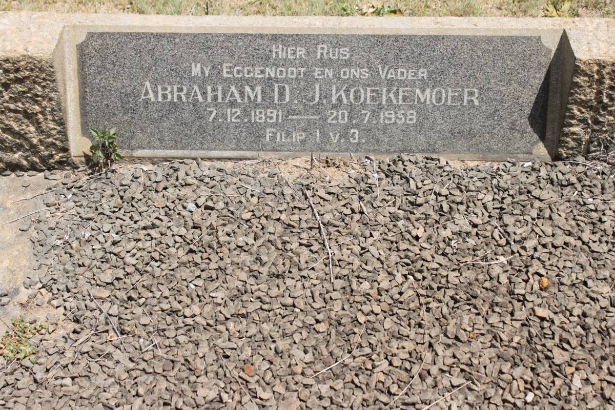 KOEKEMOER Abraham D. 1891-1958