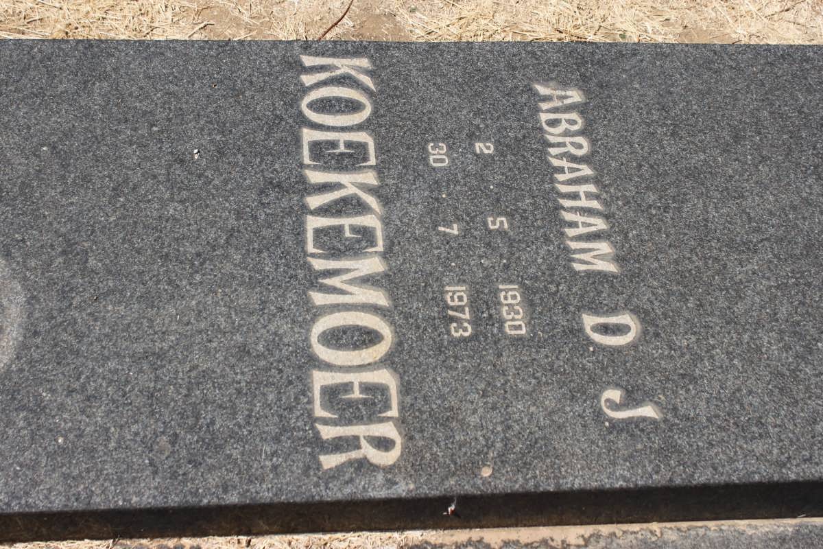 KOEKEMOER Abraham D.J. 1930-1973