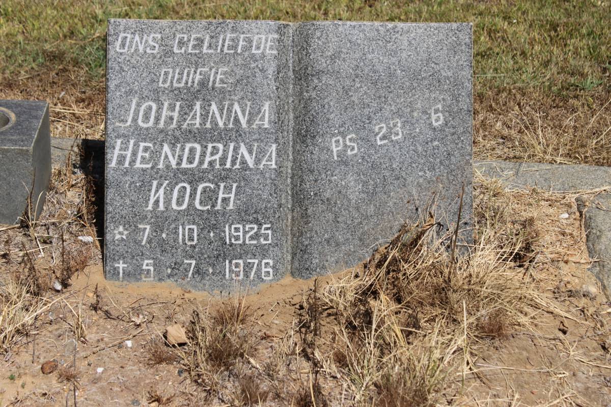 KOCH Johanna Hendrina 1925-1976