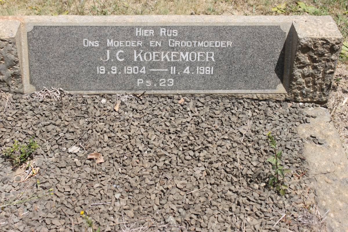 KOEKEMOER J.C. 1904-1981