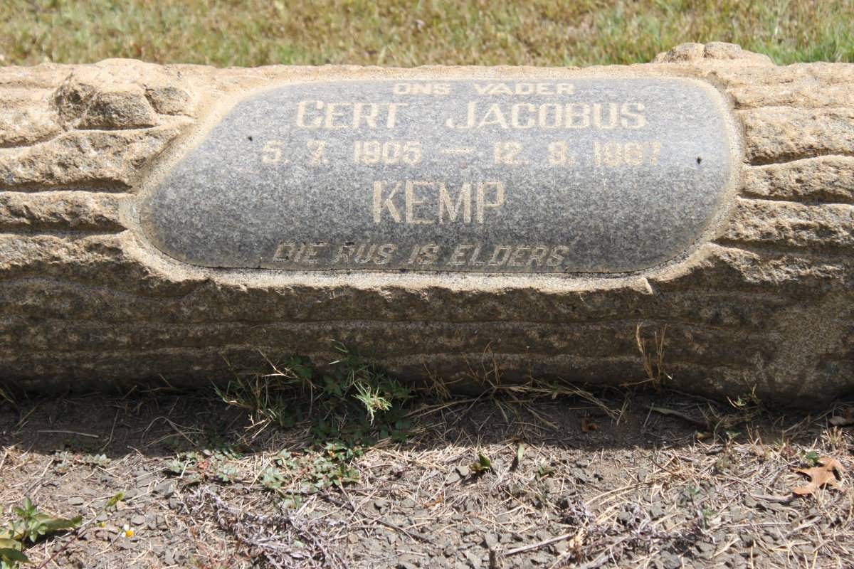KEMP Gert Jacobus 1905-1967