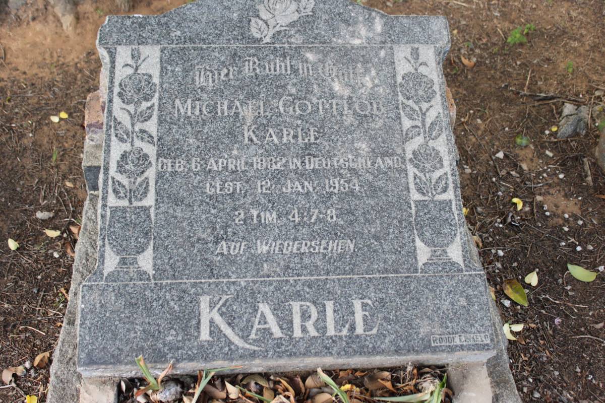 KARLE Michael Gottlob 1882-1954