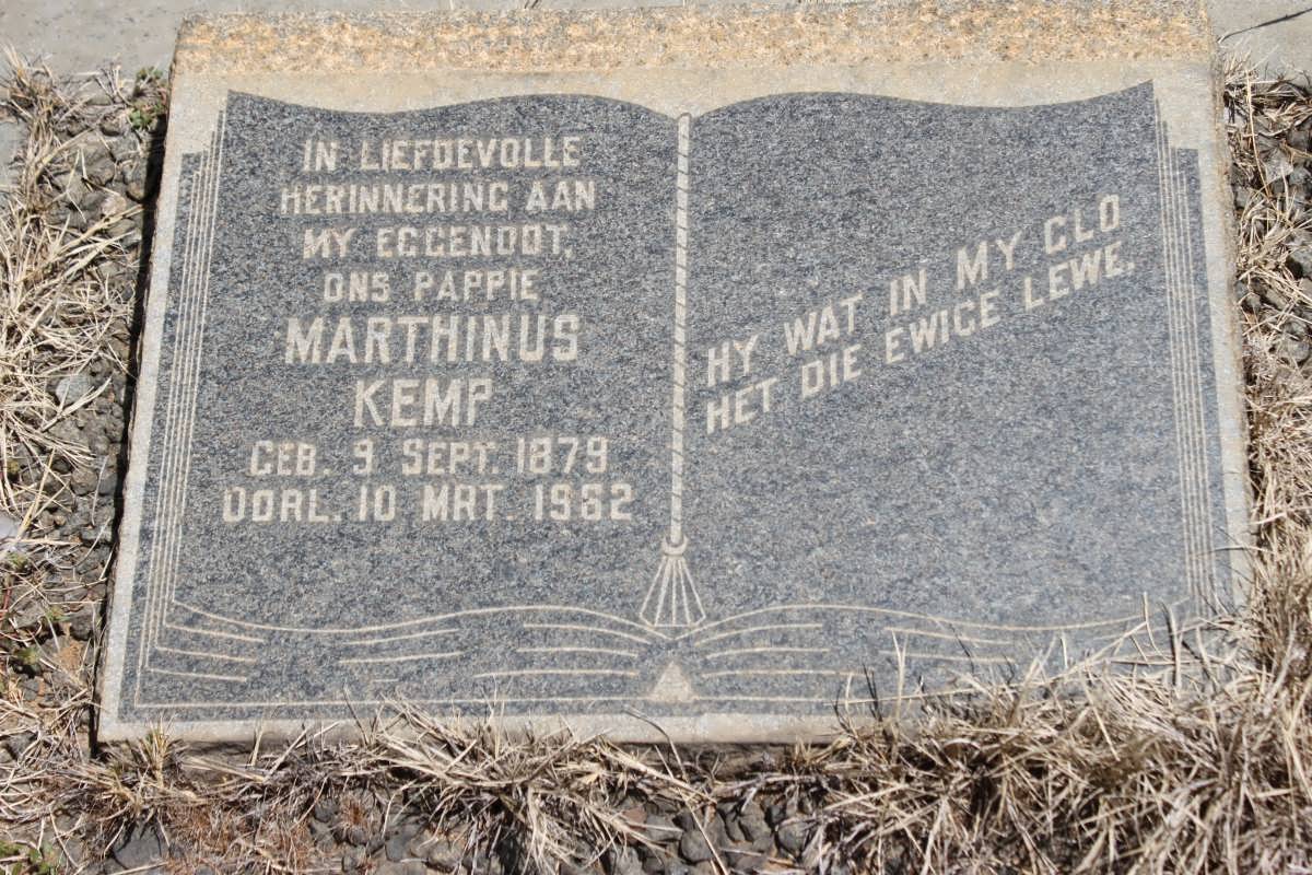 KEMP Marthinus 1879-1962