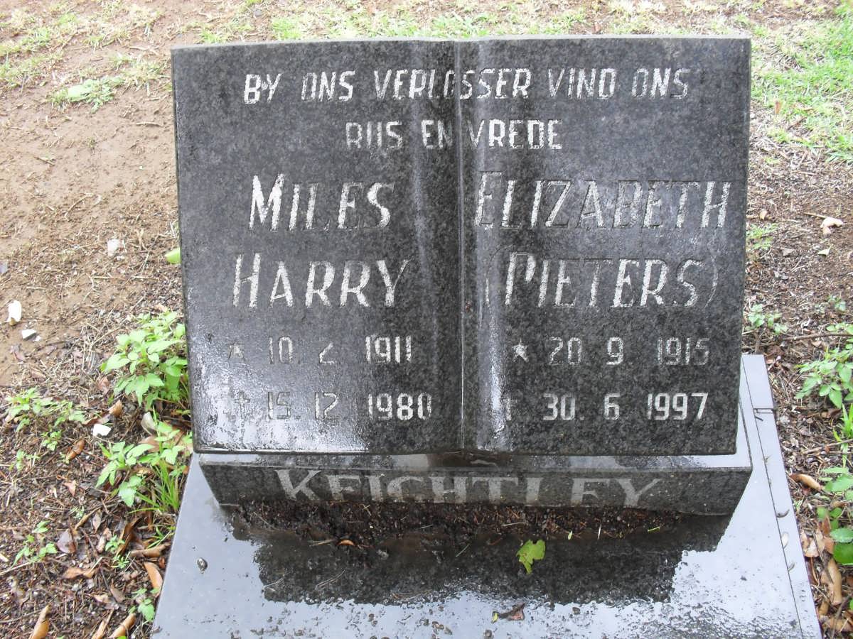 KEIGHTLEY Miles Harry 1911-1988 &amp; Elizabeth PIETERS 1915-1997
