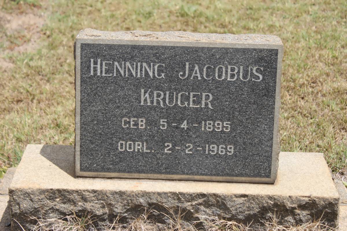 KRUGER Henning Jacobus 1895-1969