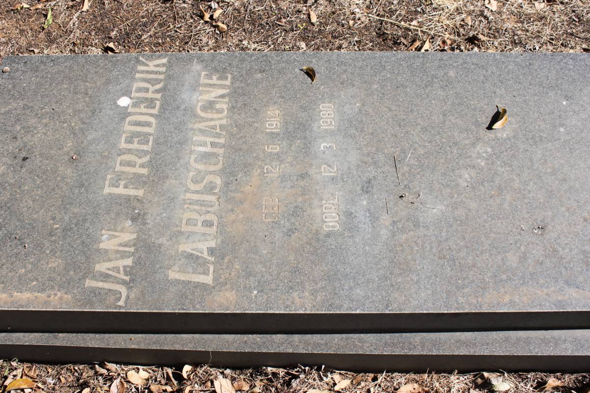 LABUSCHAGNE Jan Frederik 1914-1980