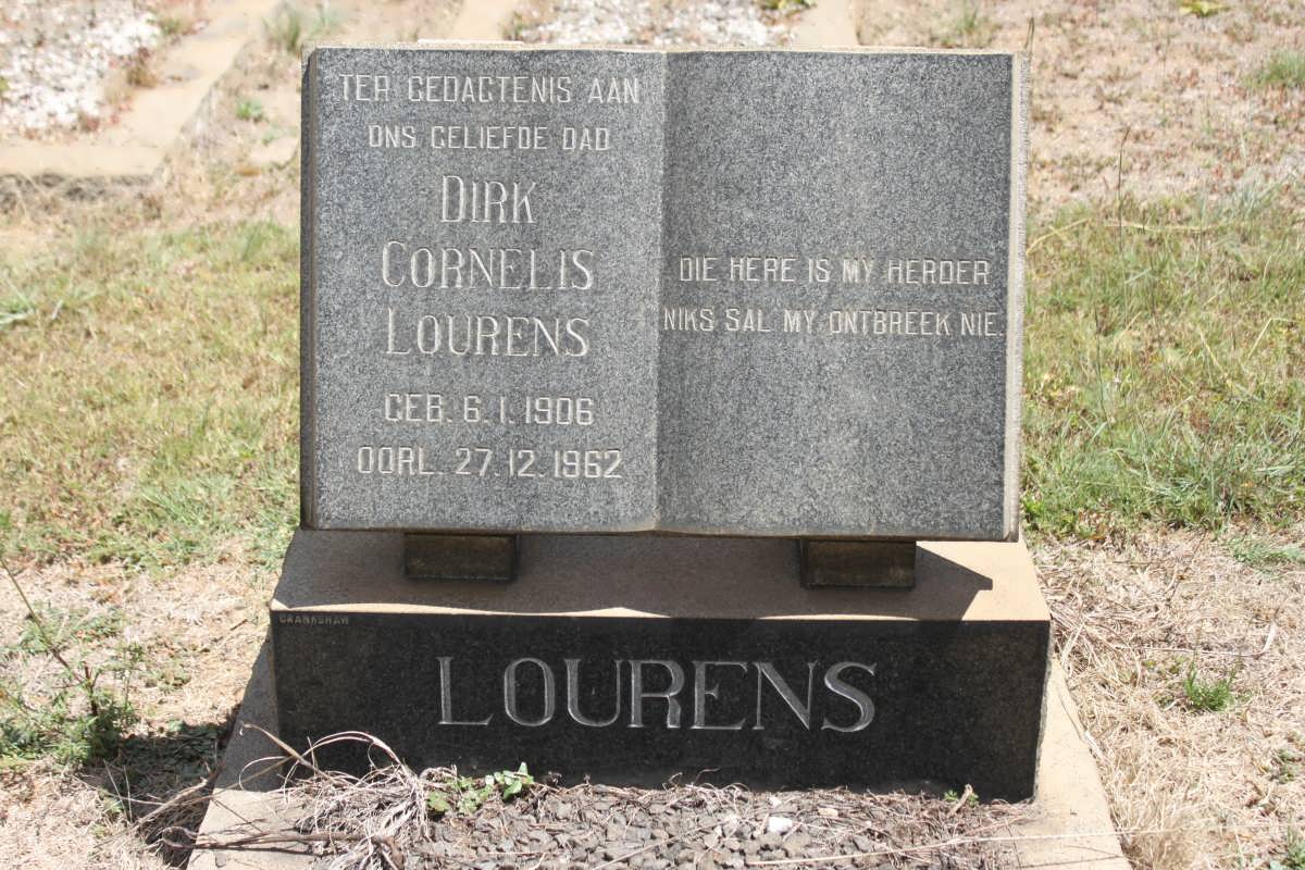 LOURENS Dirk Cornelis 1906-1962