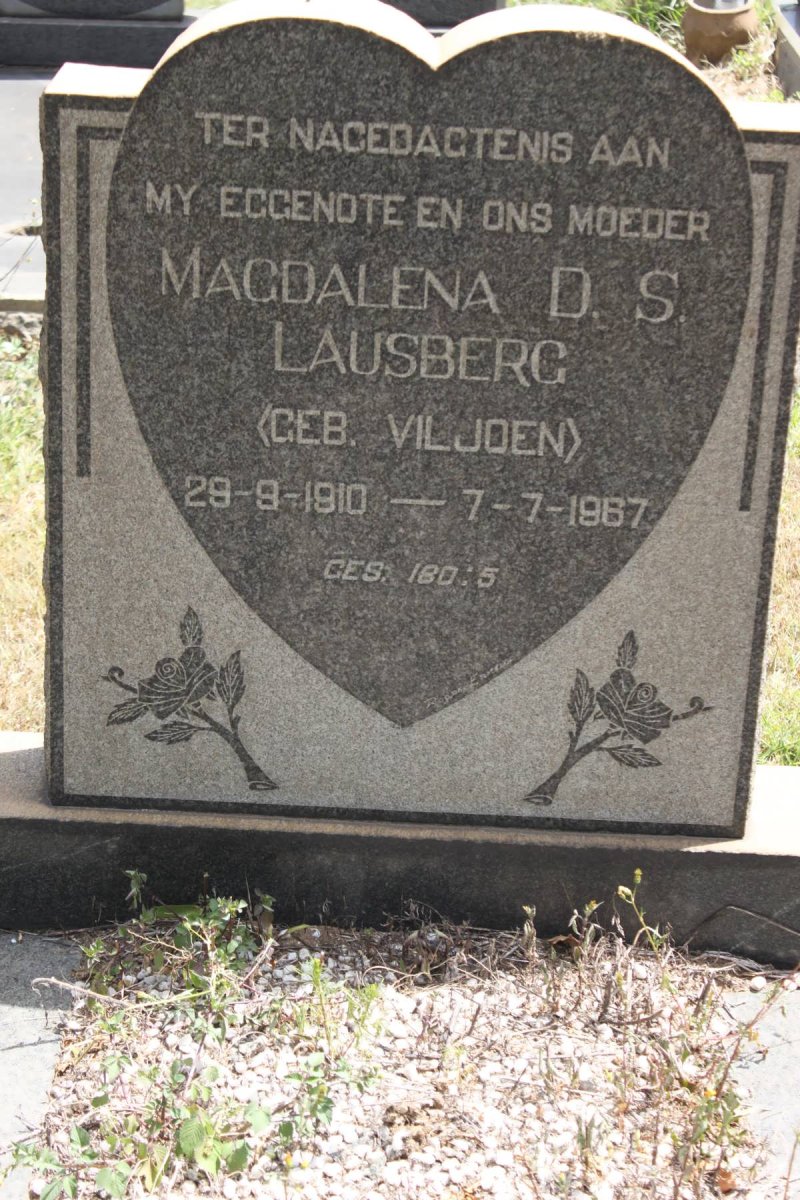 LAUSBERG Magdalena D.S. geb VILJOEN 1910-1967
