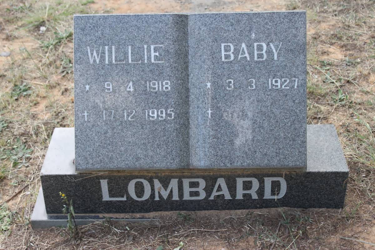 LOMBARD Willie 1918-1995 &amp; Baby 1927-
