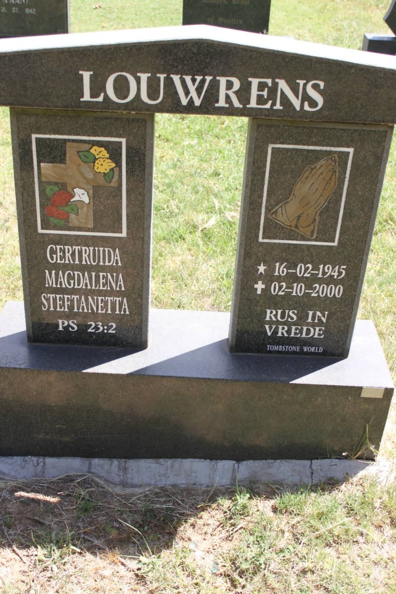 LOUWRENS Gertruida Magdalena Steftanetta 1945-2000