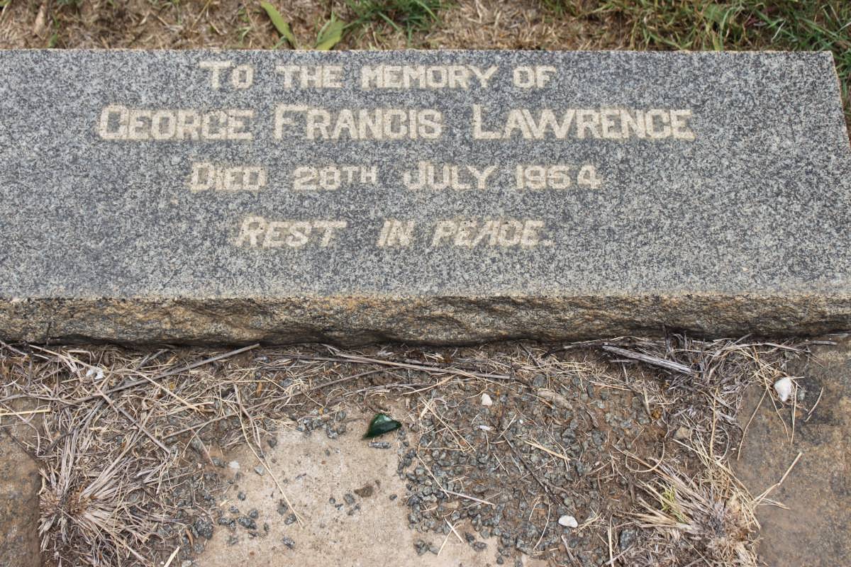 LAWRENCE George Francis -1954