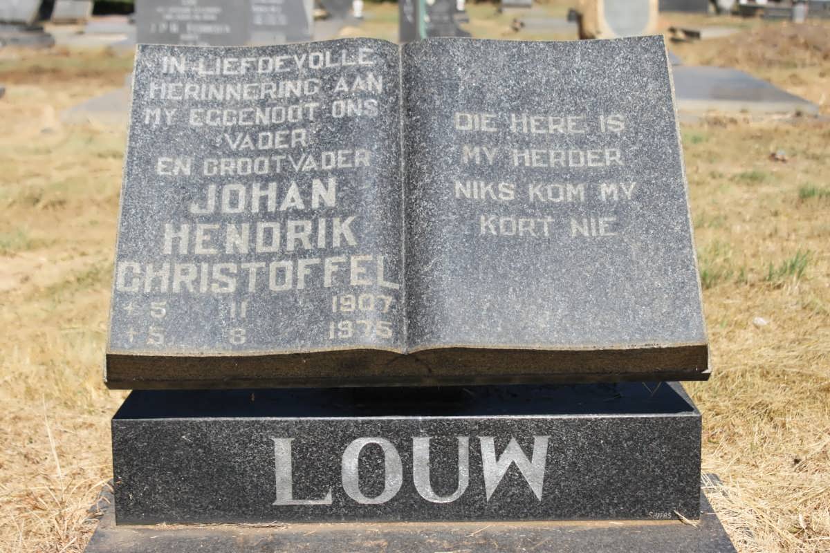 LOUW Johan Hendrik Christoffel 1907-1975