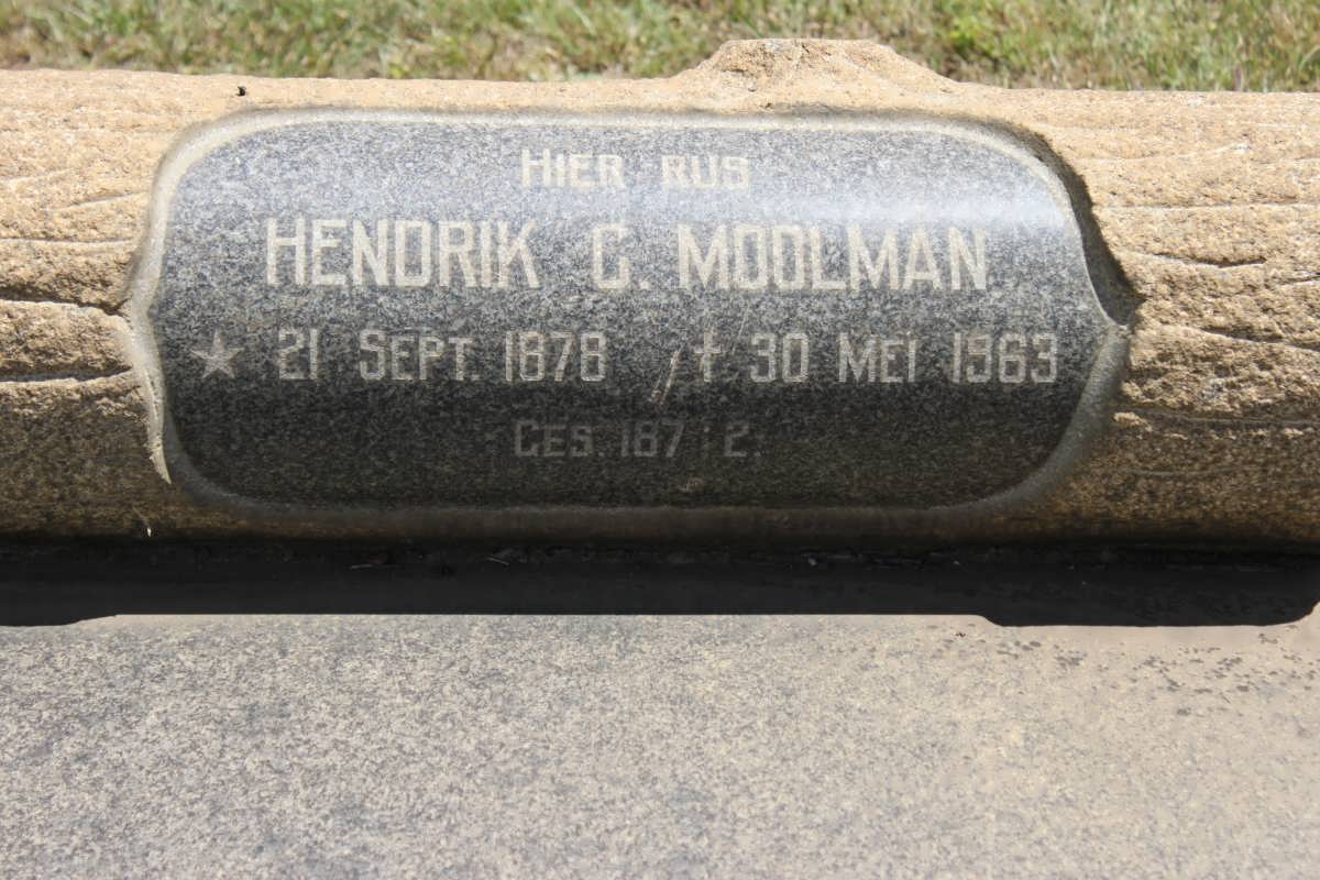 MOOLMAN Hendrik C. 1878-1963