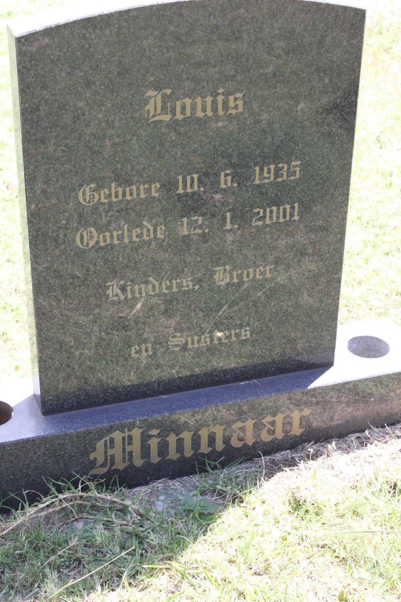 MINNAAR Louis 1935-2001