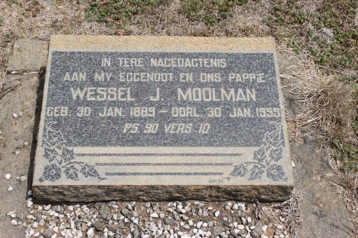 MOOLMAN Wessel J. 1889-1959