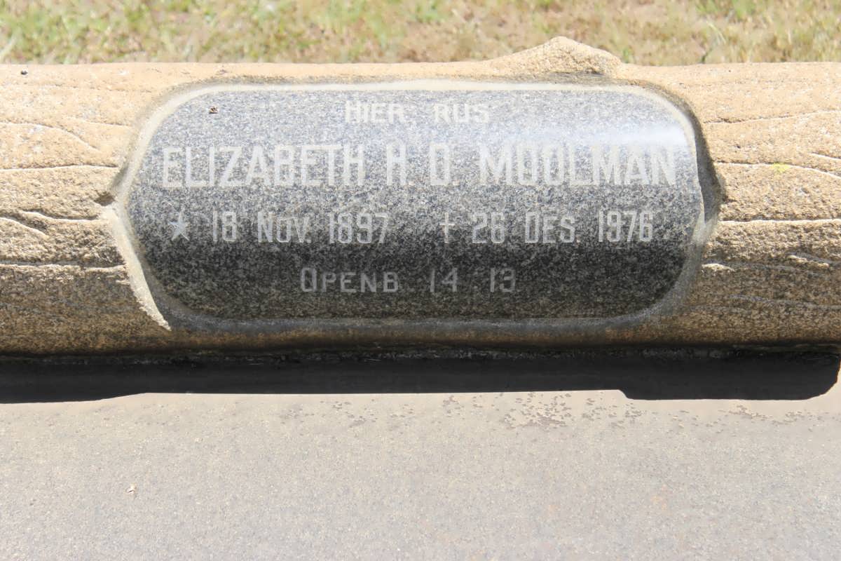 MOOLMAN Elizabeth H.D. 1897-1976