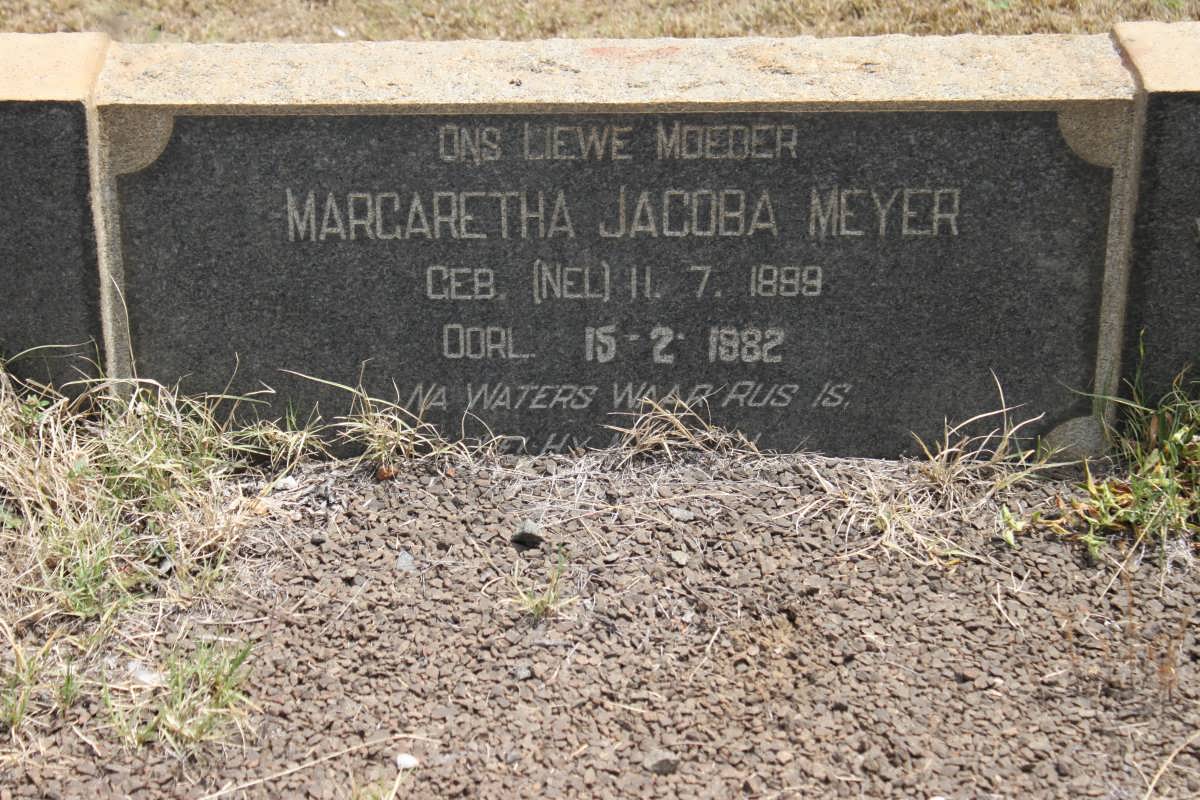 MEYER Margaretha Jacoba geb NEL 1899-1982