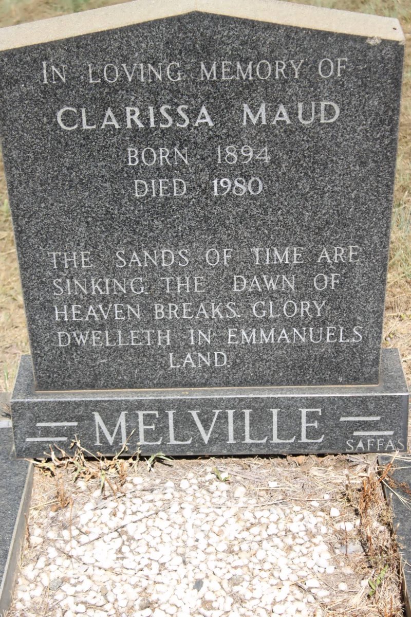 MELVILLE Clarissa Maud 1894-1980