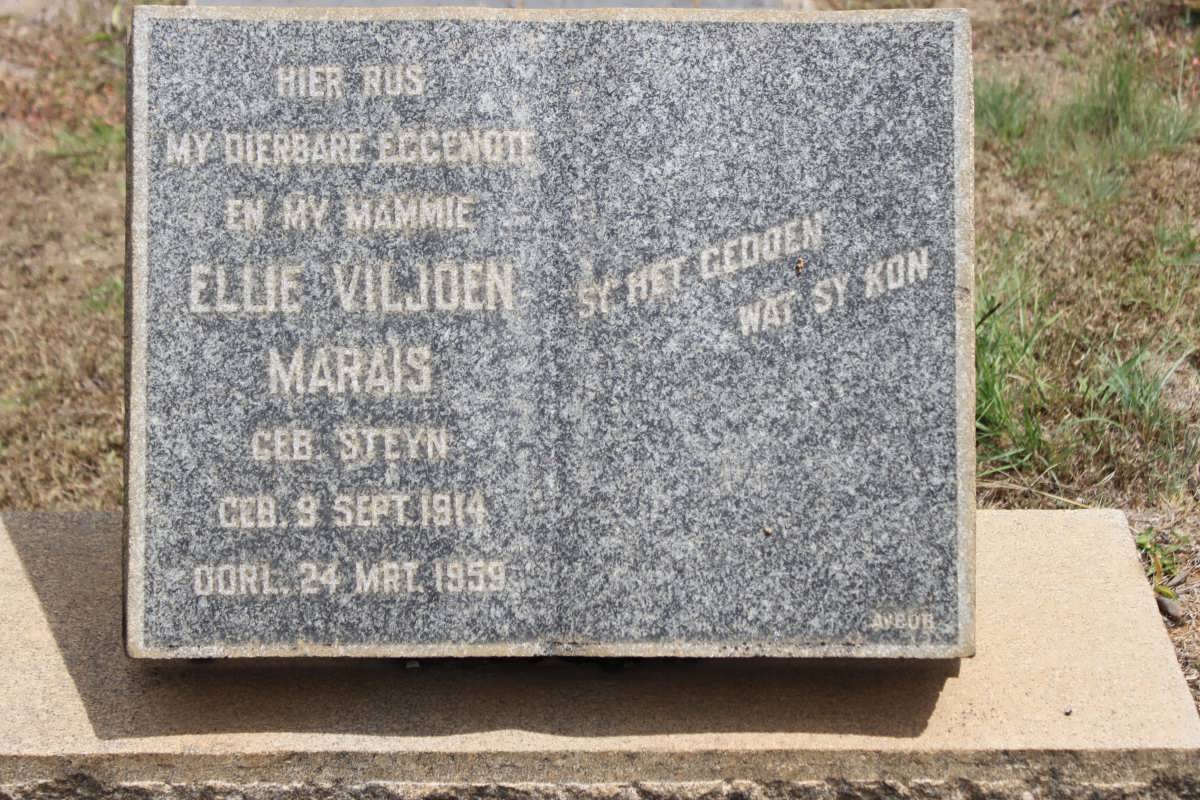 MARAIS Ellie Viljoen geb STEYN 1914-1959