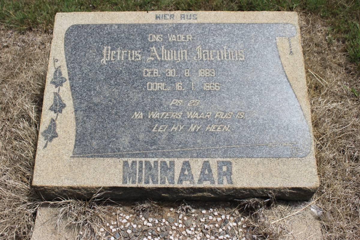 MINNAAR Petrus Alwyn Jacobus 1889-1966