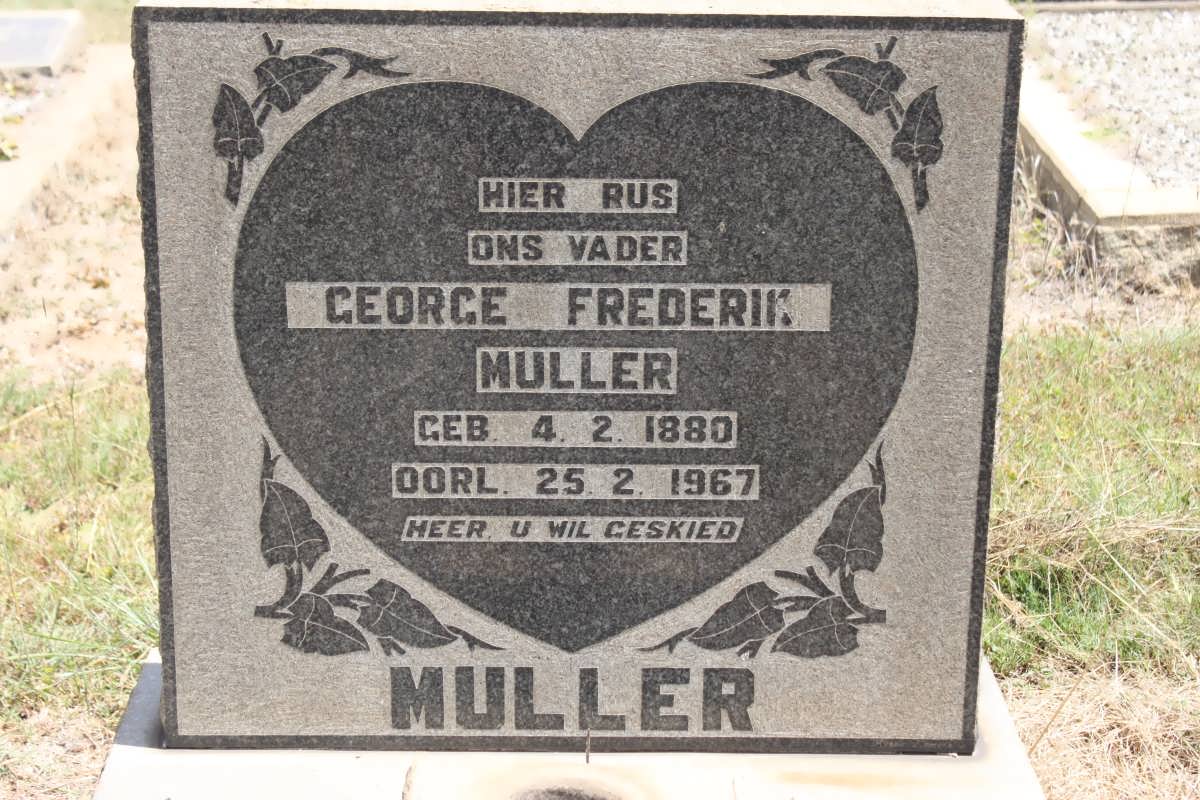 MULLER George Frederik 1880-1967