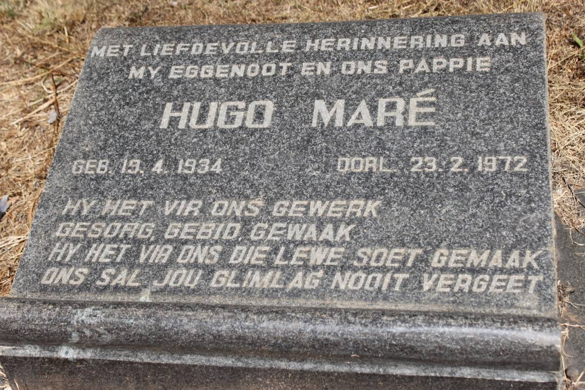 MARE Hugo 1934-1972