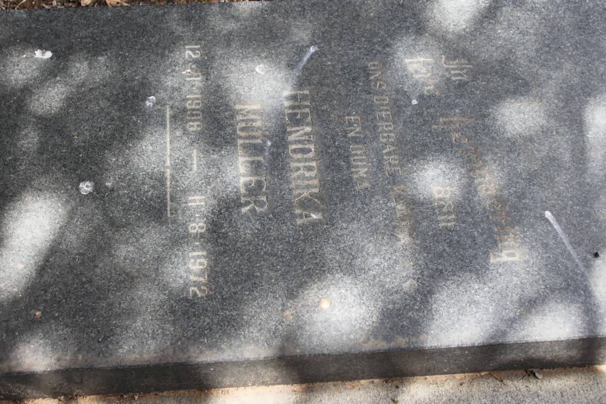 MULLER Hendrika 1908-1972