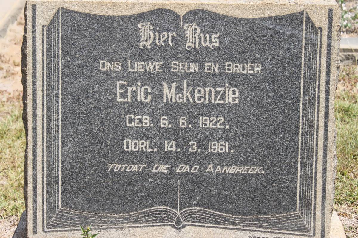 McKENZIE Eric 1922-1961