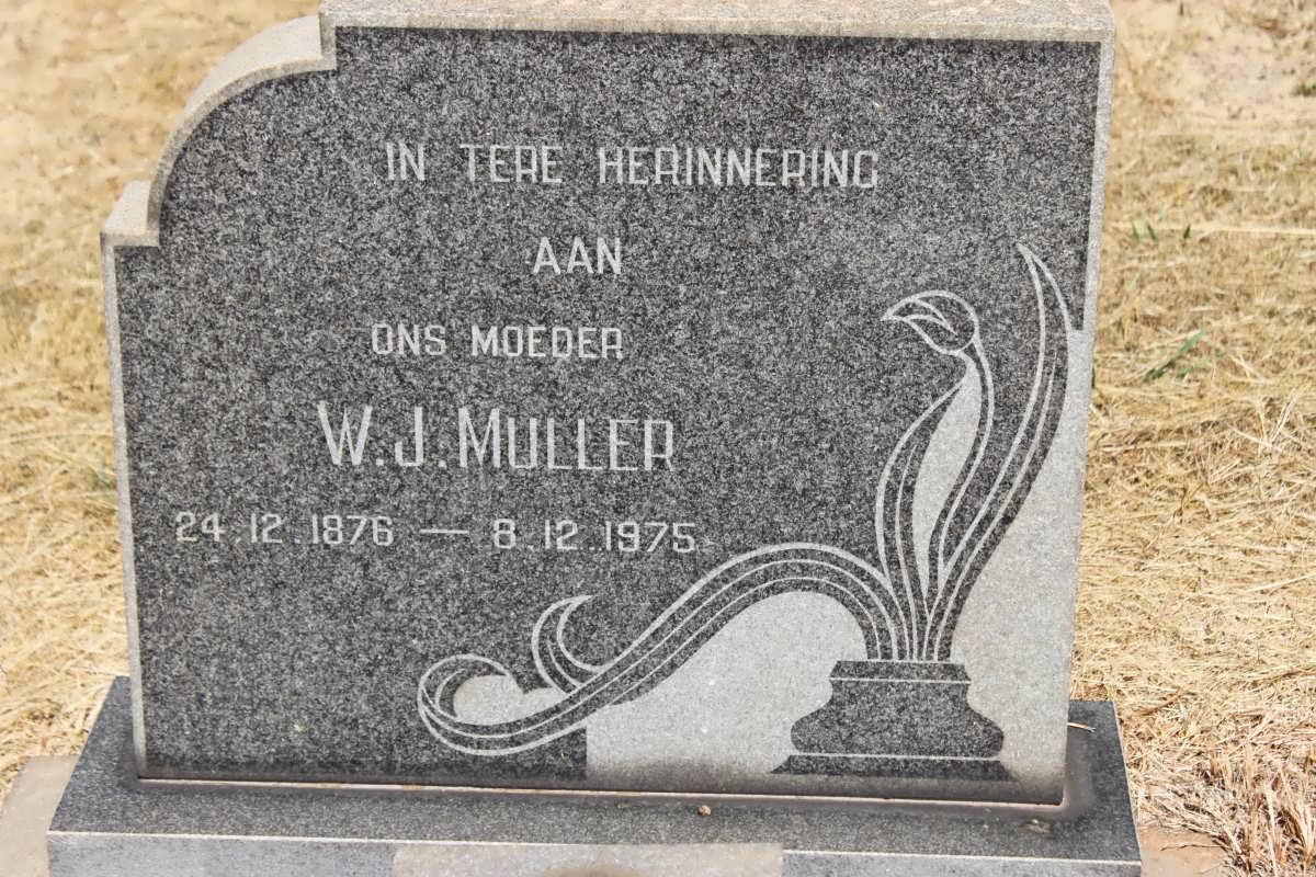 MULLER W.J. 1896-1975