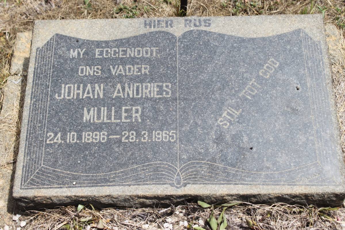 MULLER Johan Andries 1896-1965