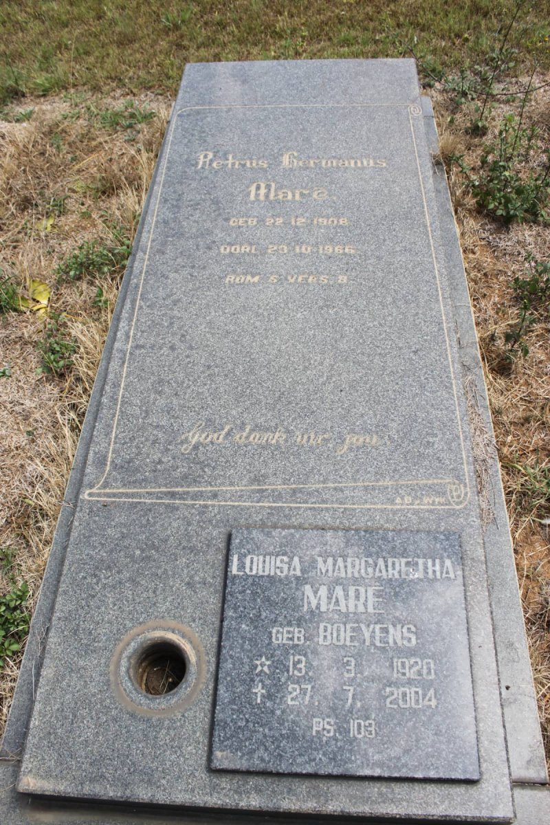 MARÉ Petrus Hermanus 1908-1966