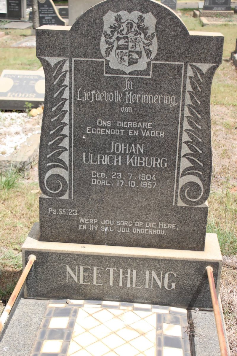 NEETHLING Johan Ulrich Kieburg 1904-1957