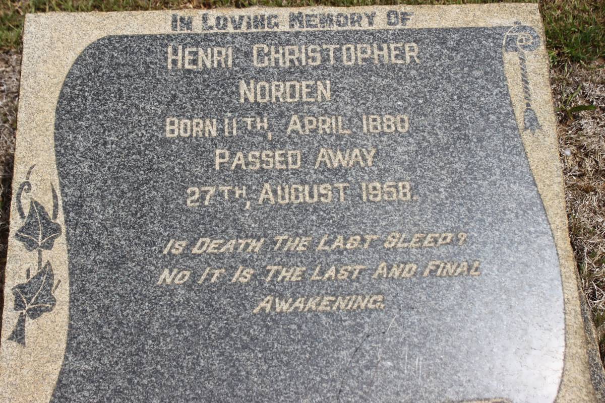 NORDEN Henri Christopher 1880-1958
