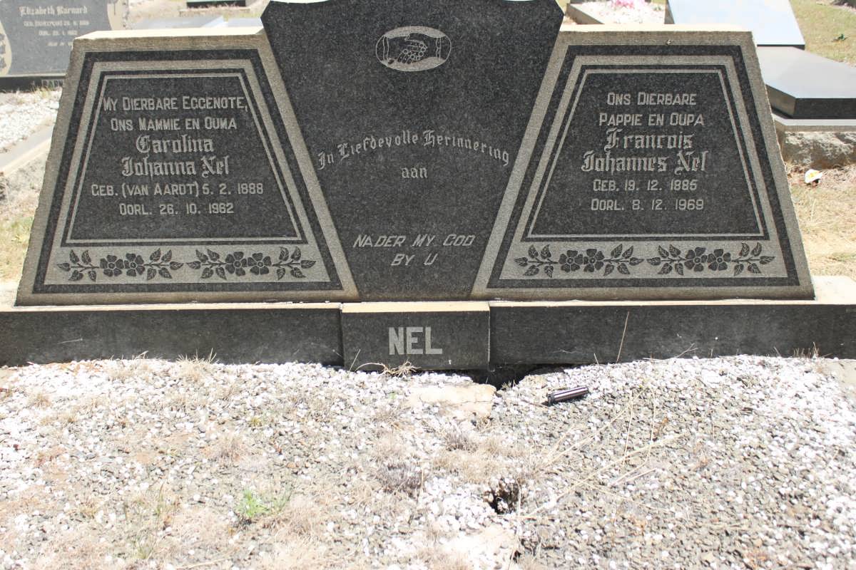 NEL Francois Johannes 1885-1969 &amp; Carolina Johanna VAN AARDT 1888-1962