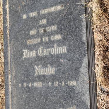NAUDE Dina Carolina 1926-1991