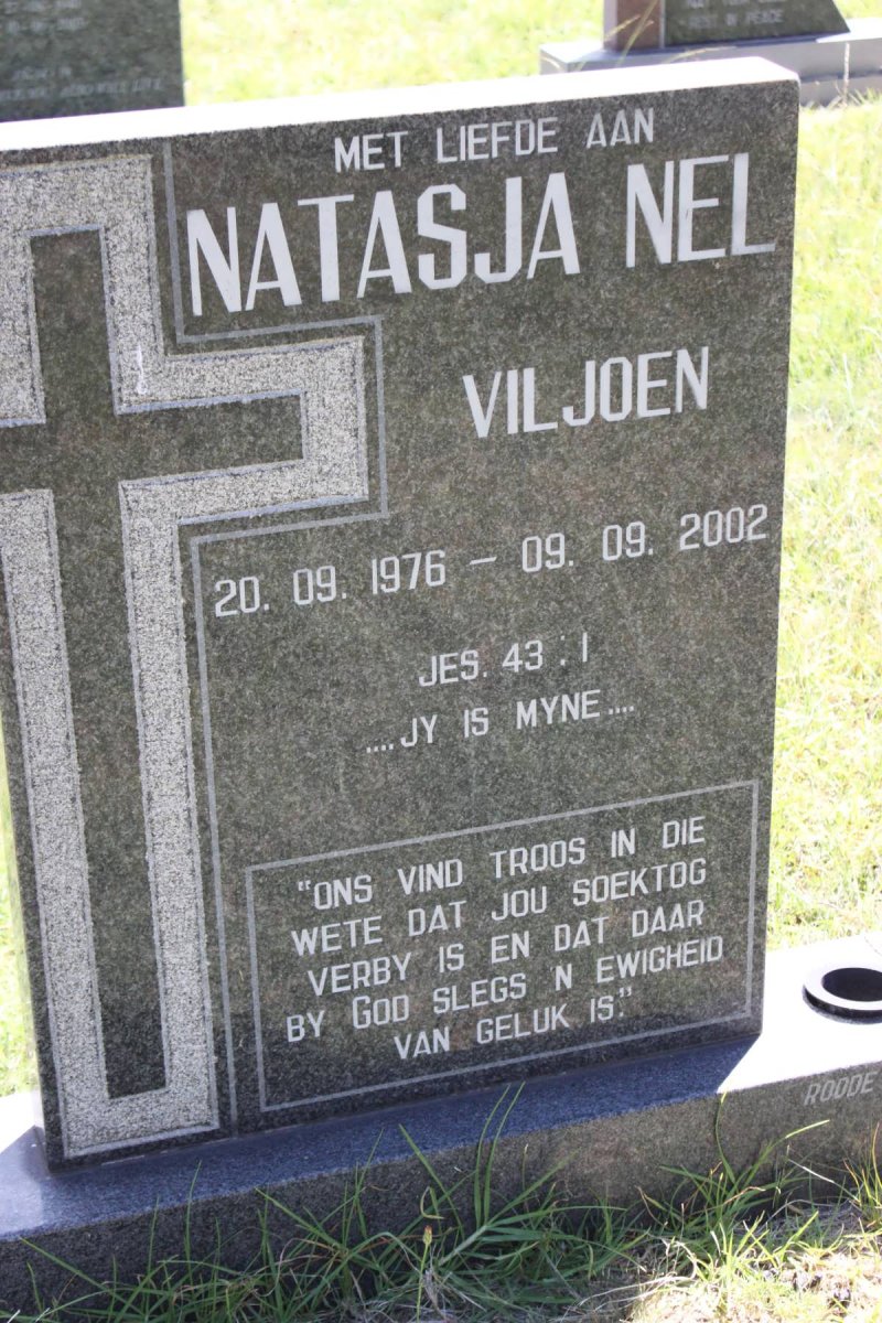 NEL Natasja geb VILJOEN 1976-2002