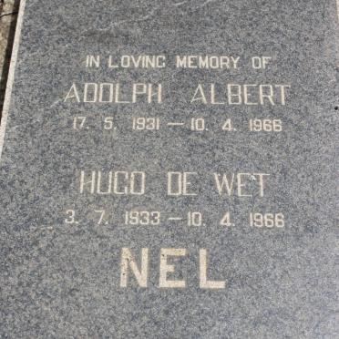 NEL Adolph Albert 1931-1966 :: NEL Hugo de Wet 1933-1966