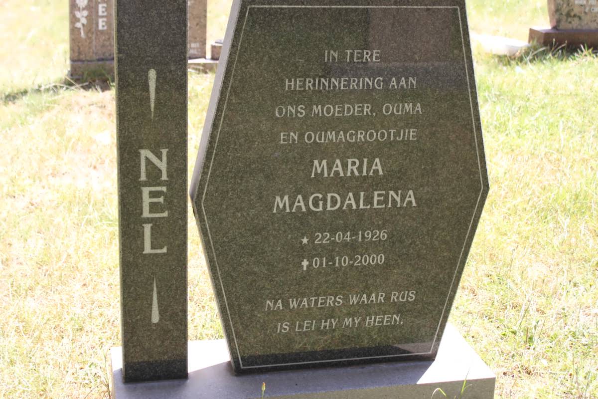 NEL Maria Magdalena 1926-2000