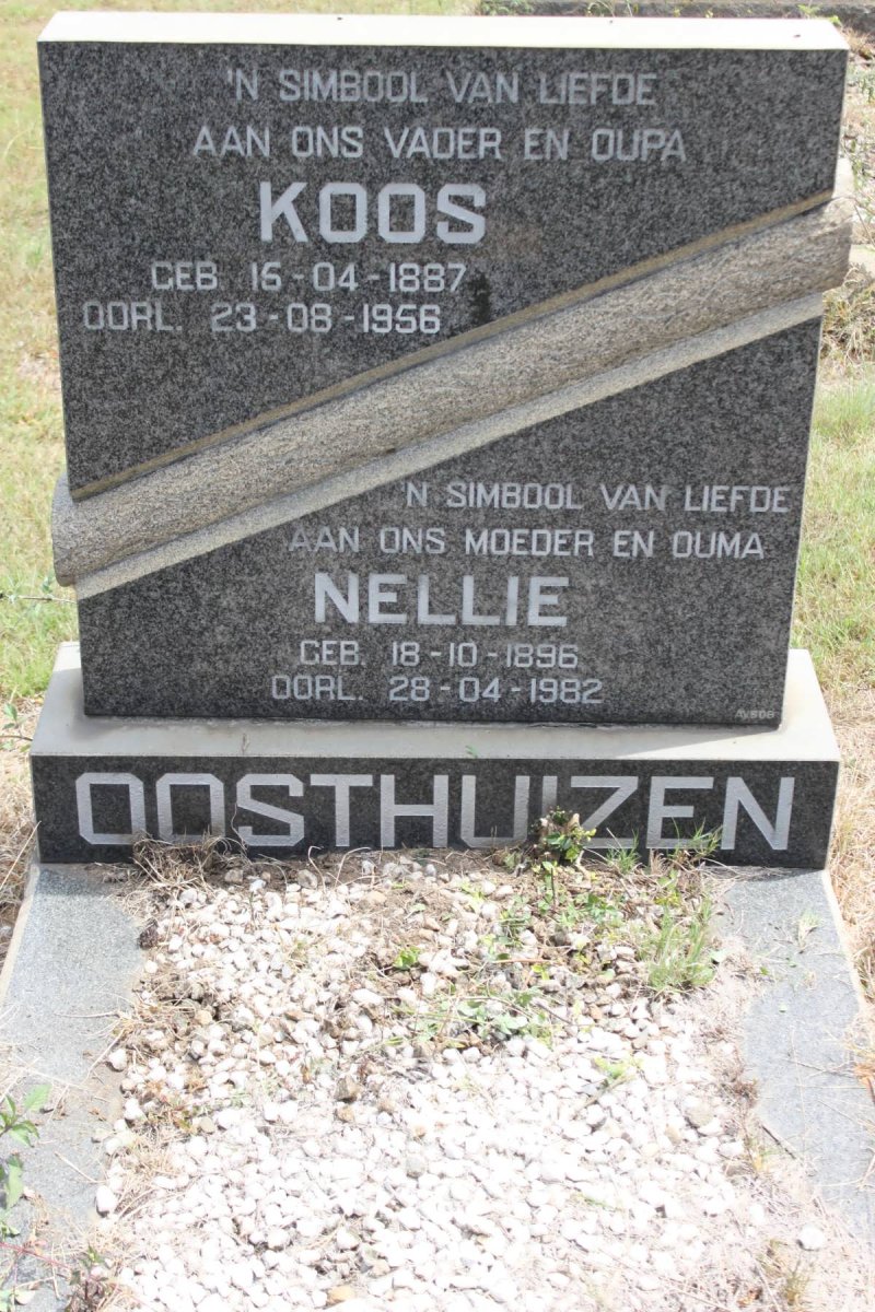OOSTHUIZEN Koos 1887-1956 &amp; Nellie 1896-1982