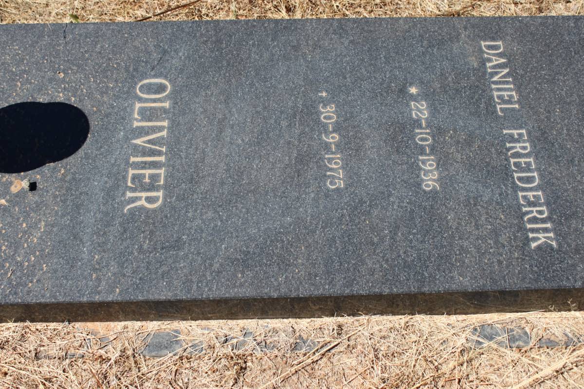 OLIVIER Daniel Frederik 1936-1975