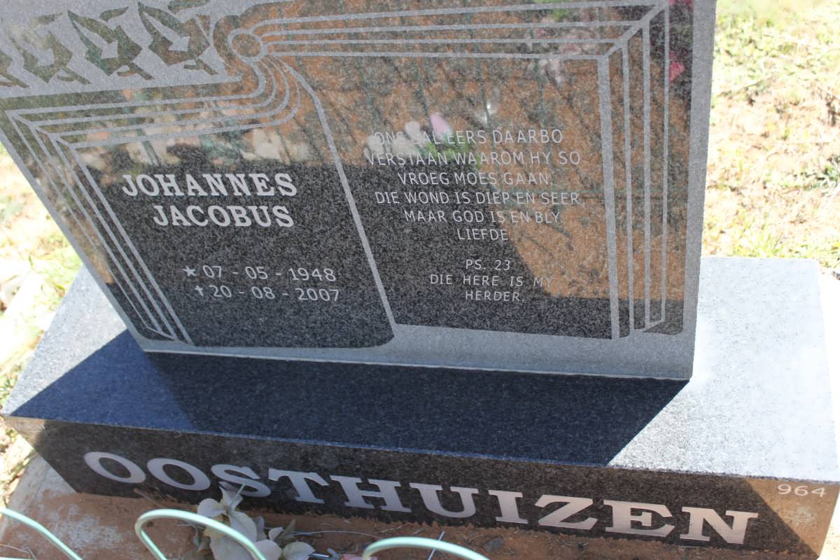 OOSTHUIZEN Johannes Jacobus 1948-2007