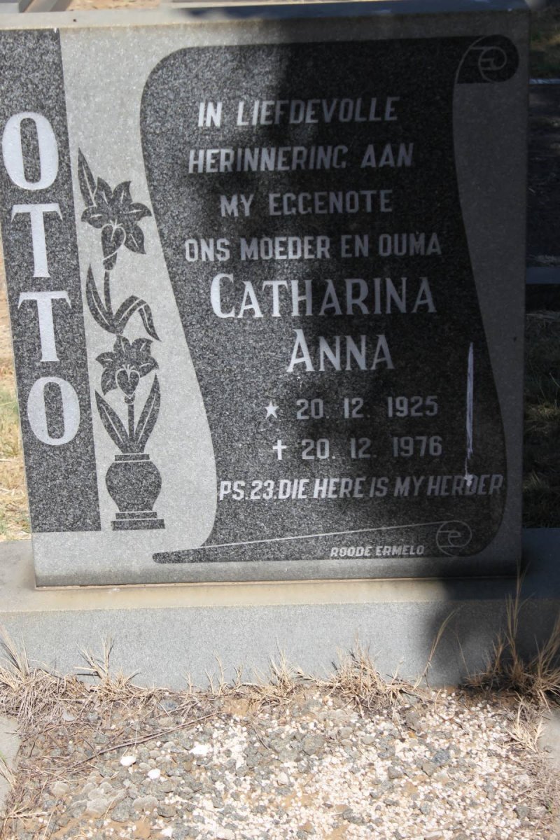 OTTO Catharina Anna 1925-1976