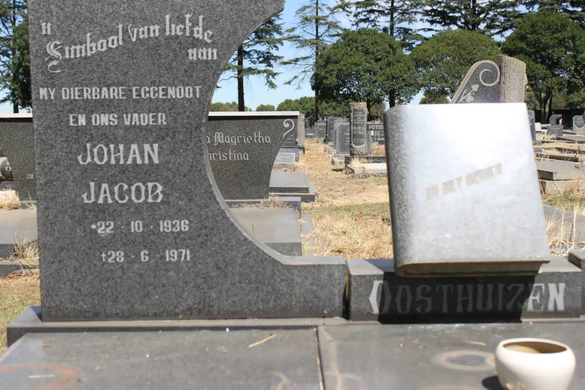 OOSTHUIZEN Johan Jacob 1936-1971