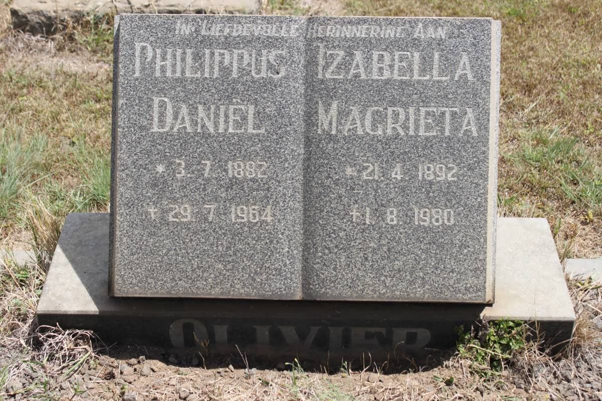 OLIVIER Philippus Daniël 1882-1964 &amp; Izabella Magrieta 1892-1980