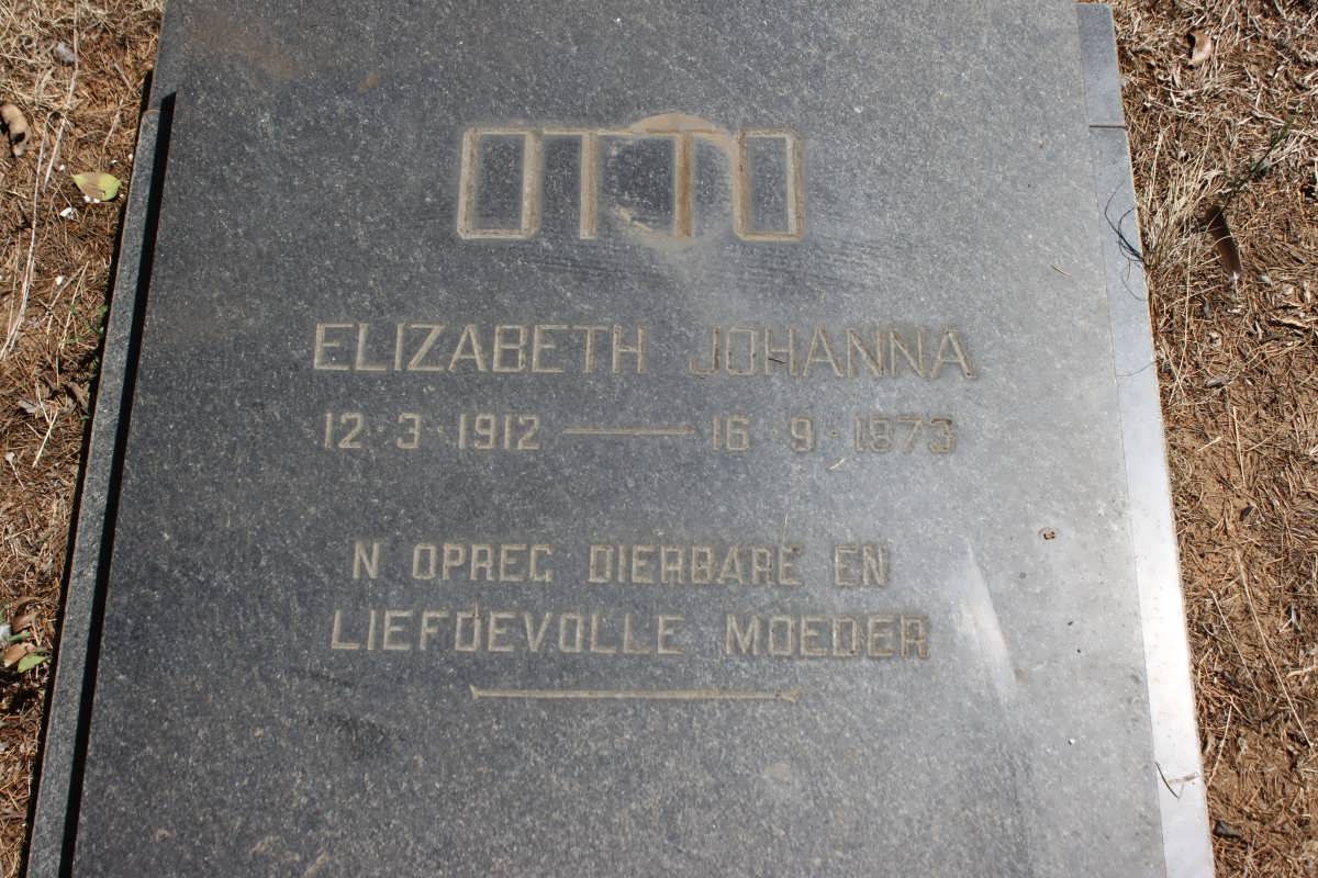 OTTO Elizabeth Johanna 1912-1973