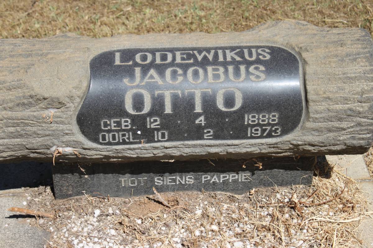 OTTO Lodewikus Jacobus 1888-1973