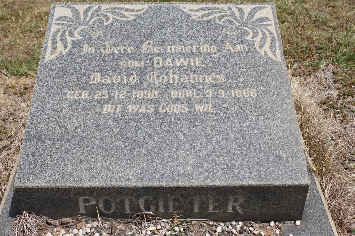 POTGIETER David Johannes 1890-1966