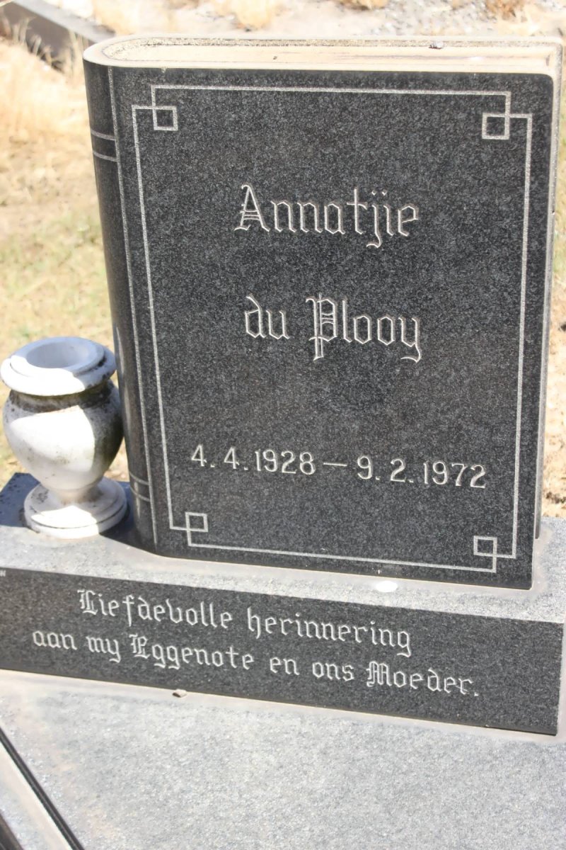 PLOOY Annatjie, du 1928-1972
